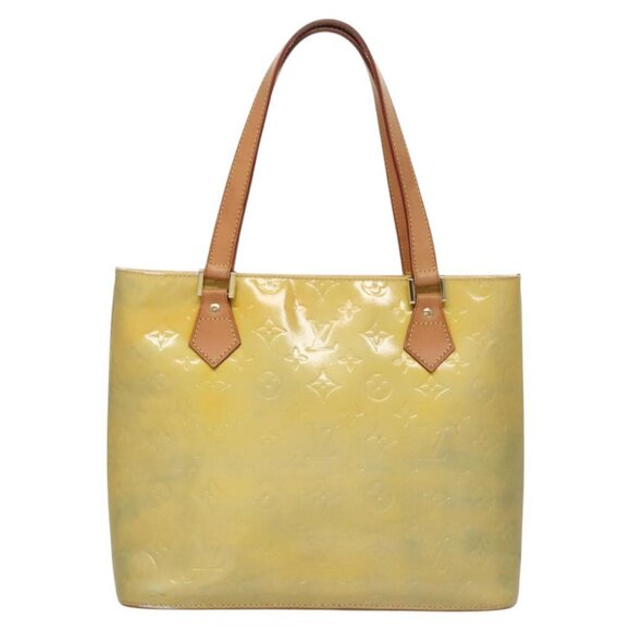 LOUIS VUITTON Monogram Vernis Houston Hand Bag Gris - Picture 1 of 16
